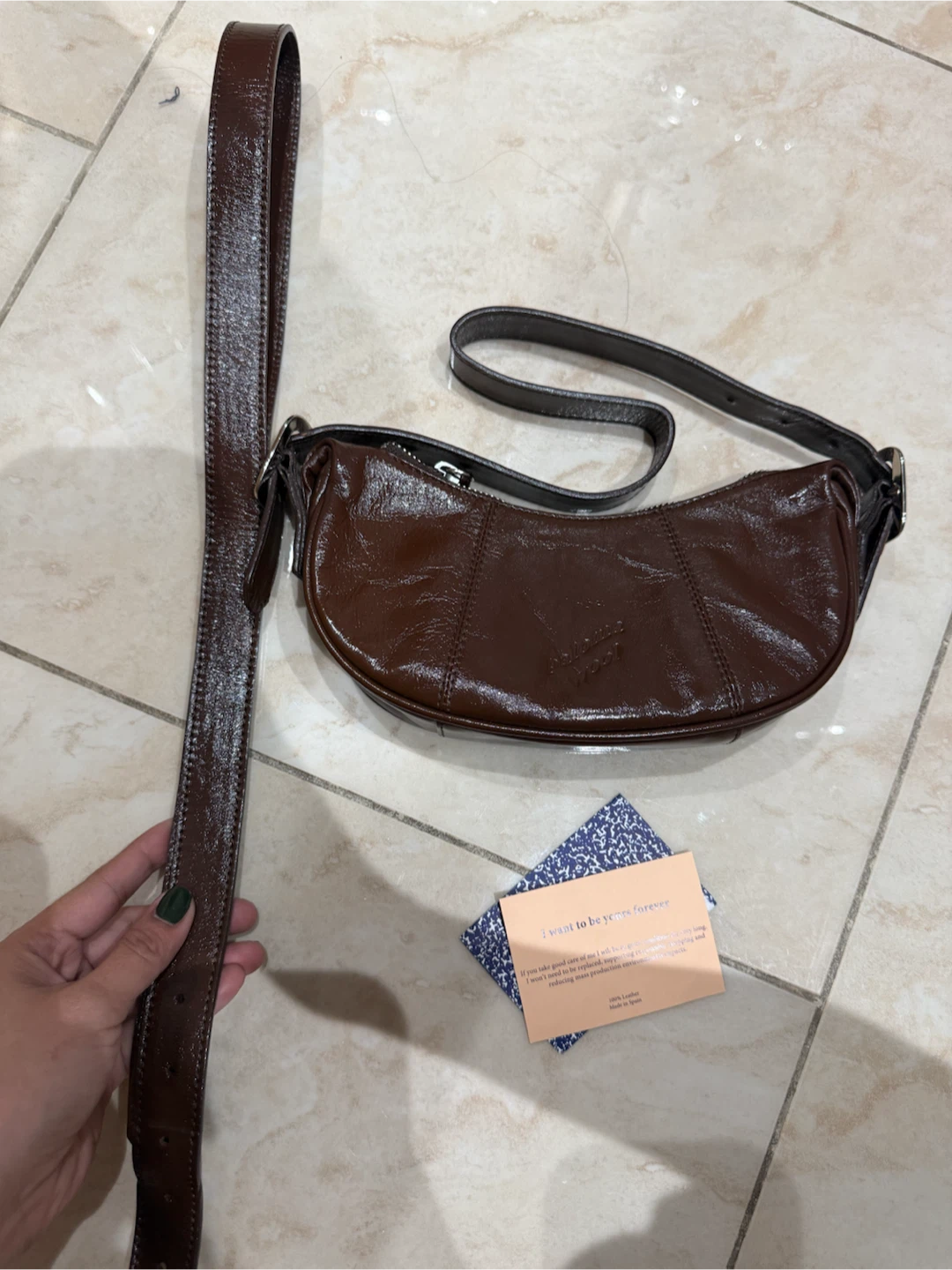 Paloma Wool Brown Leather Shoulder Bag - photo 2