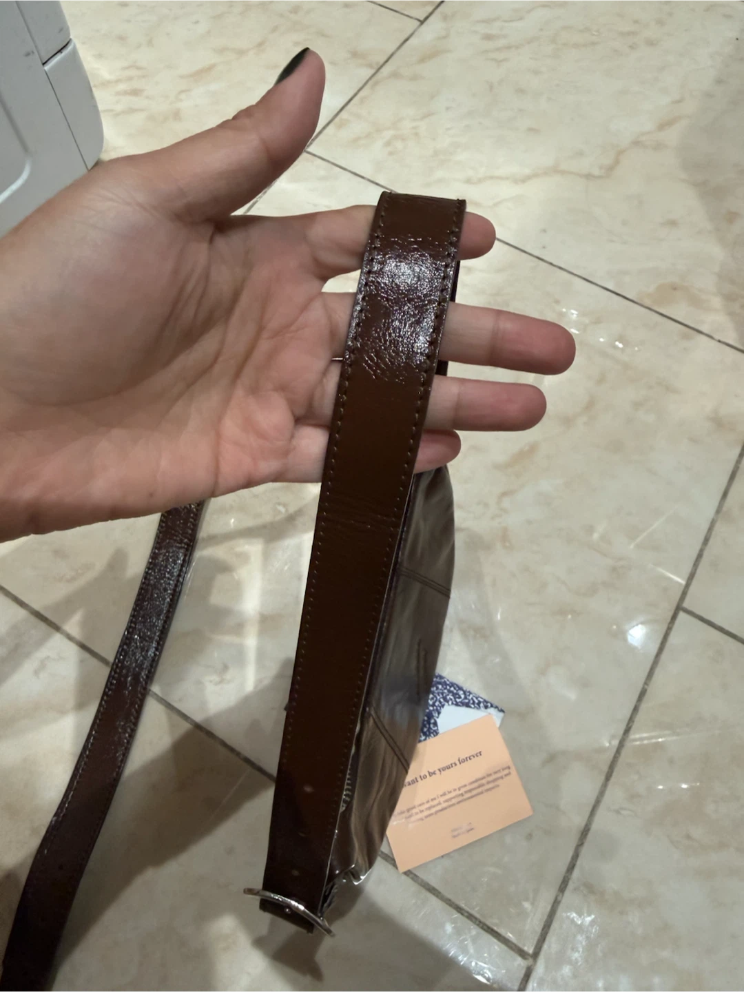Paloma Wool Brown Leather Shoulder Bag - photo 3