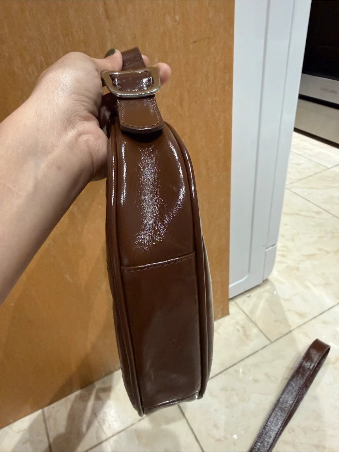 Paloma Wool Brown Leather Shoulder Bag - photo 5