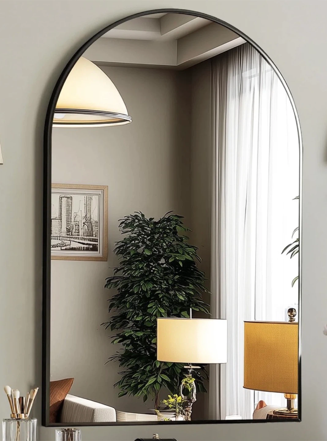 black Wall Mirror - photo 2