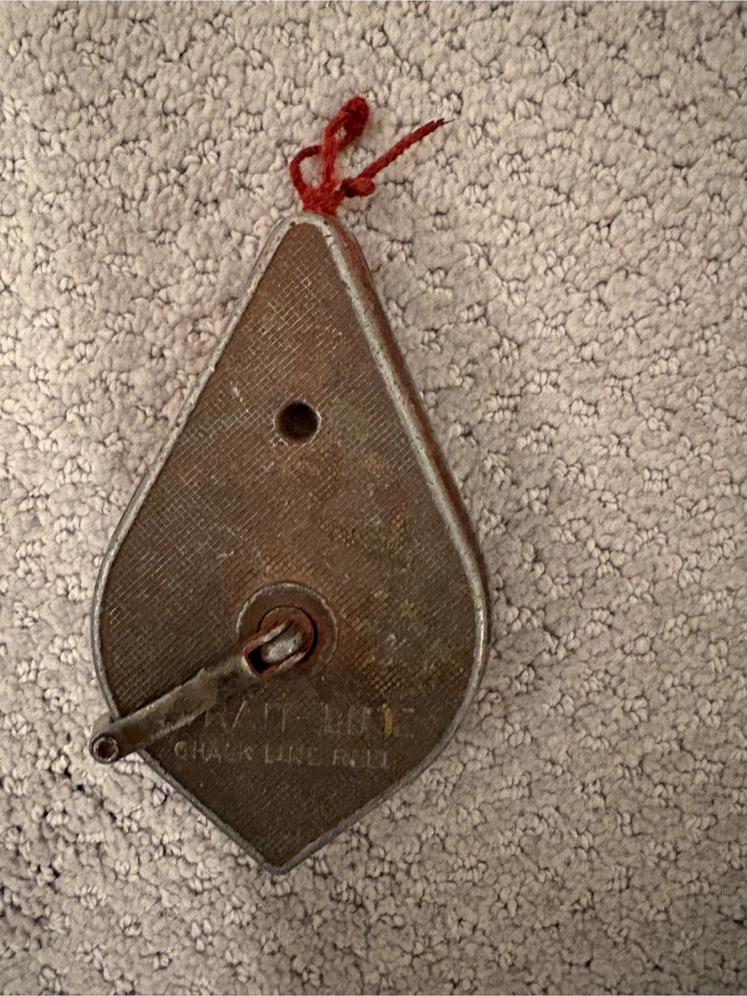Vintage Strait-Line Chalk Line Reel Plumb Bob - photo 2
