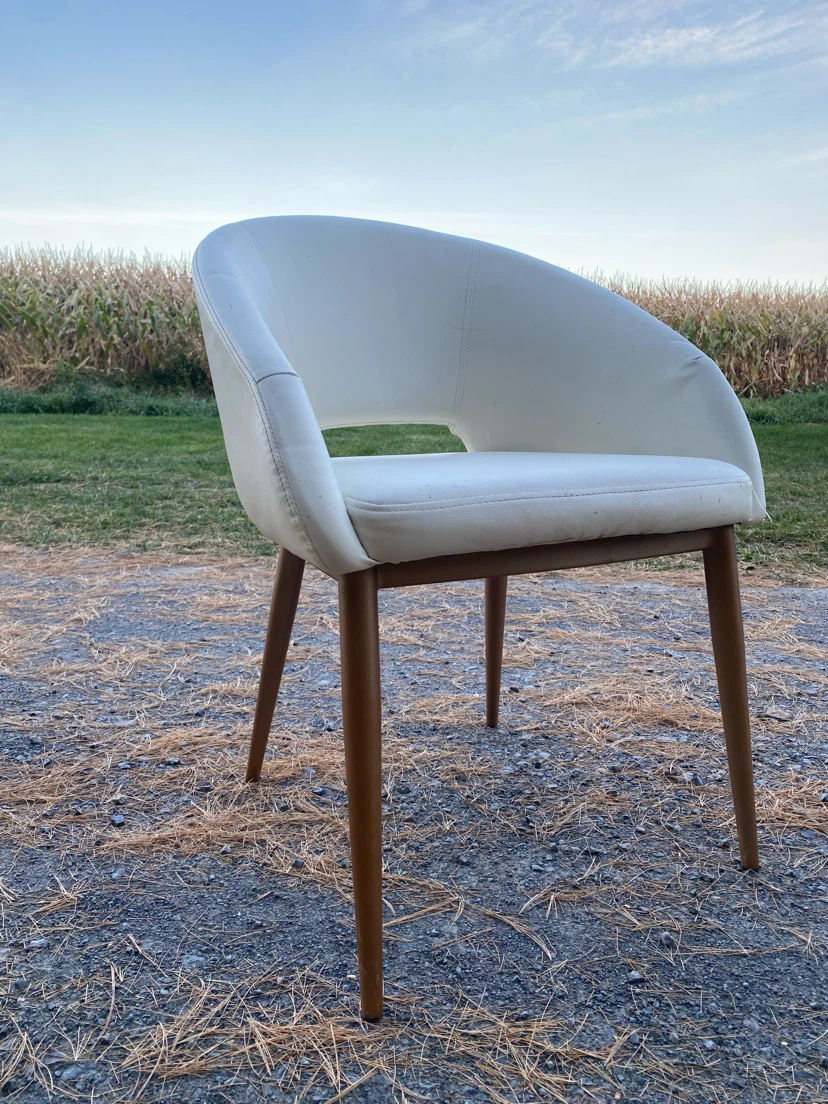 LumiSource Renee Cream Accent Chair - photo 3