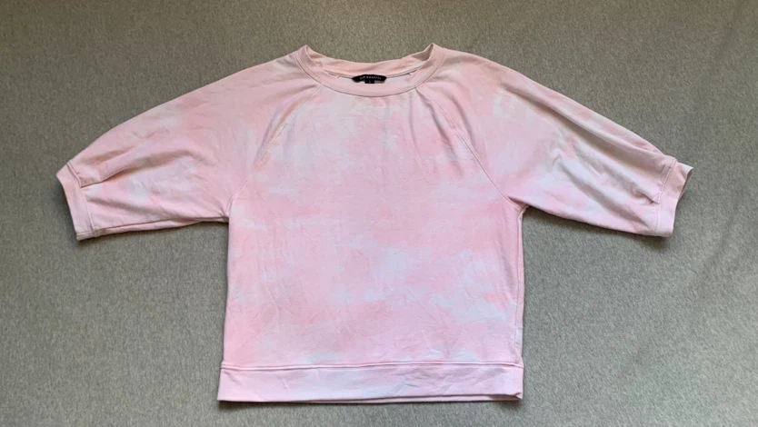 Zac & Rachel Pink Tie-Dye / Cloud Sweatshirt - Size Small