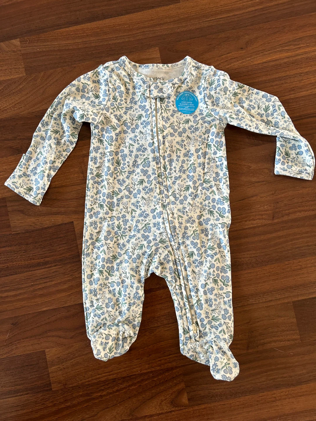 Carter's floral baby sleeper