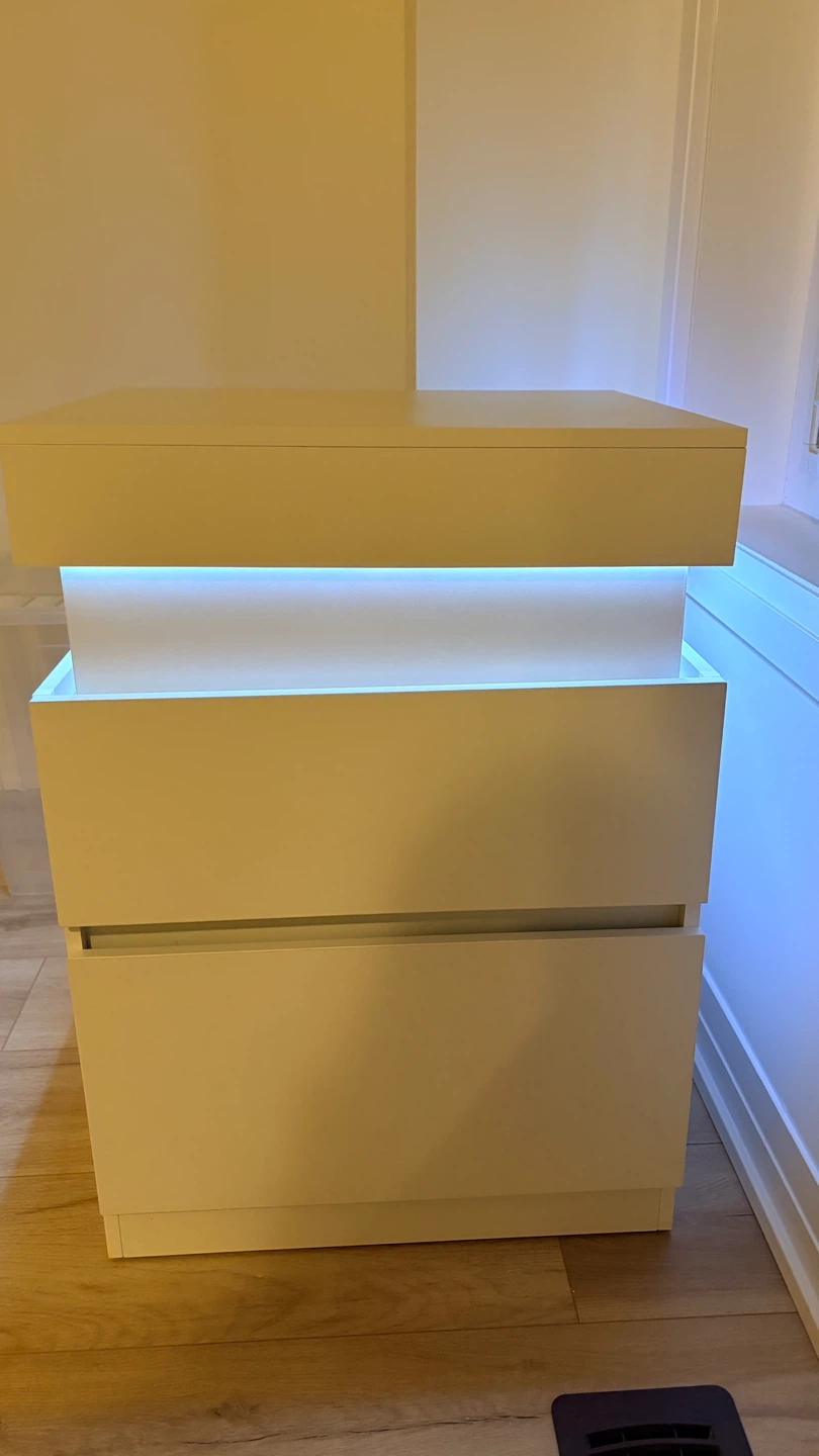 New Nightstand with LED and power outlet - photo 2