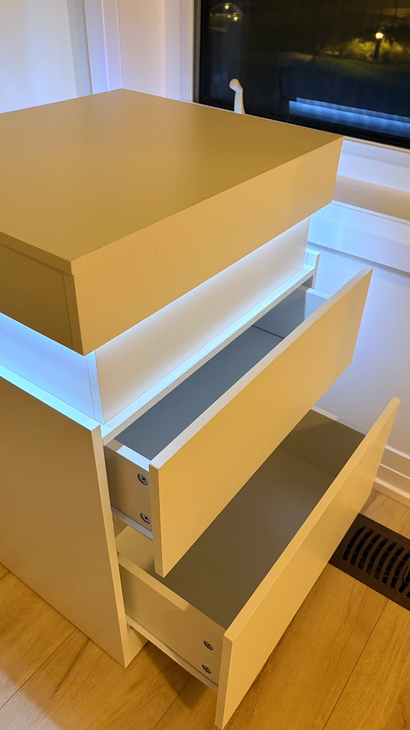 New Nightstand with LED and power outlet - photo 3