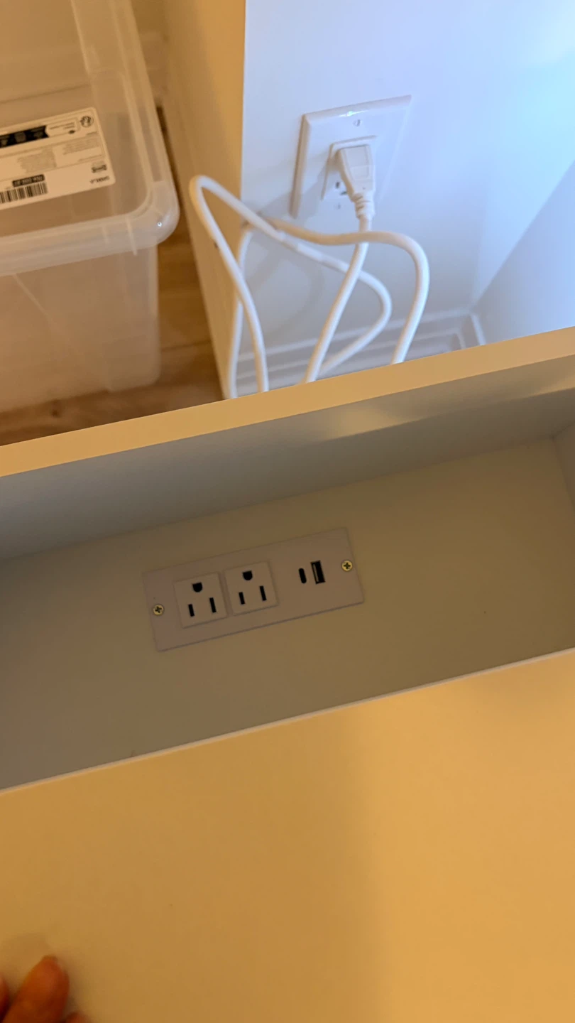 New Nightstand with LED and power outlet - photo 4