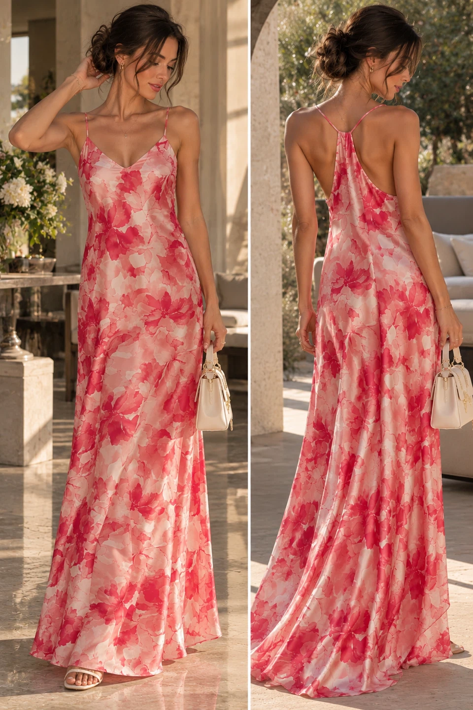 NEED GONE BY SUNDAY‼️Nicole Miller Pink Floral Maxi Dress - photo 3