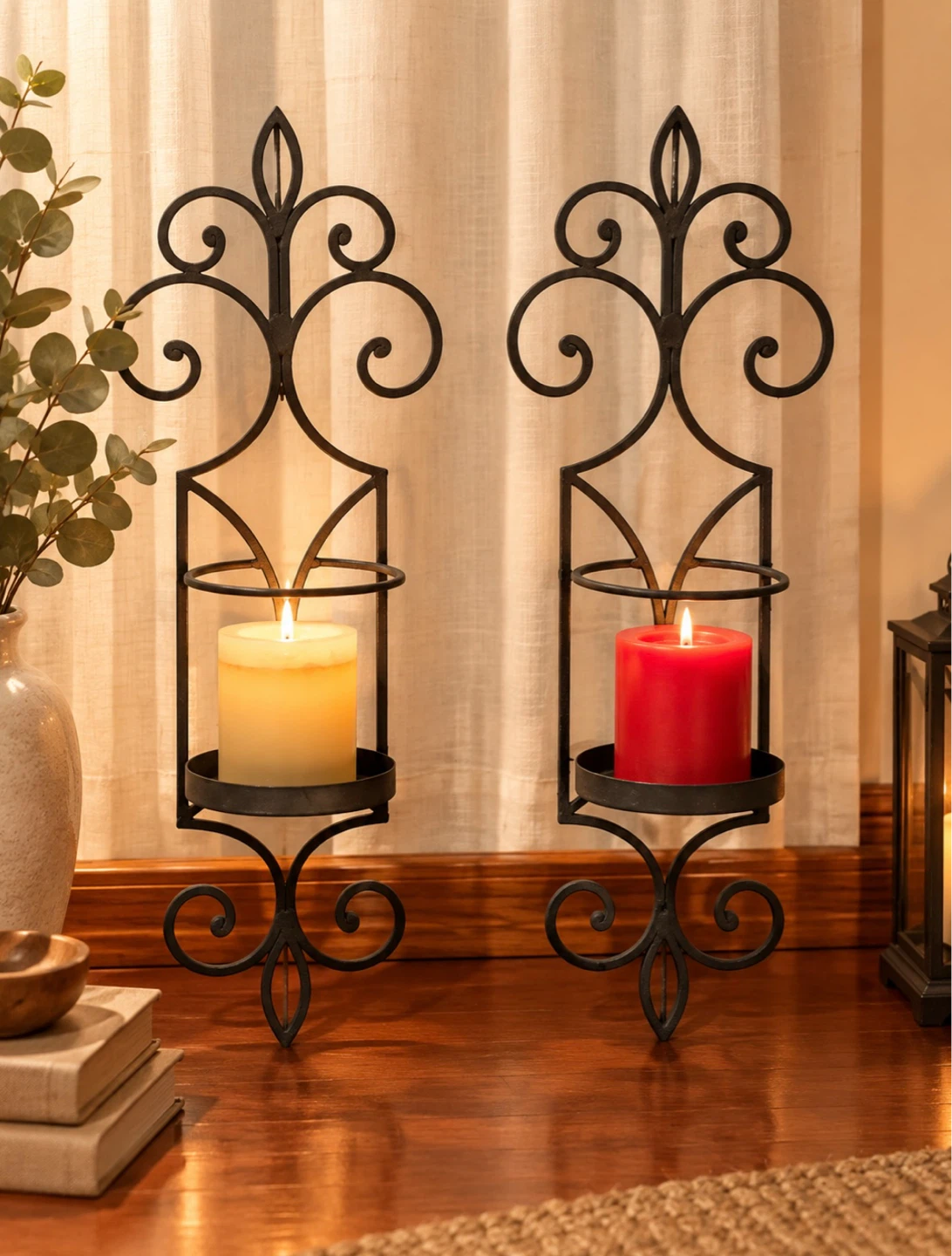 Wrought Iron Wall Sconces