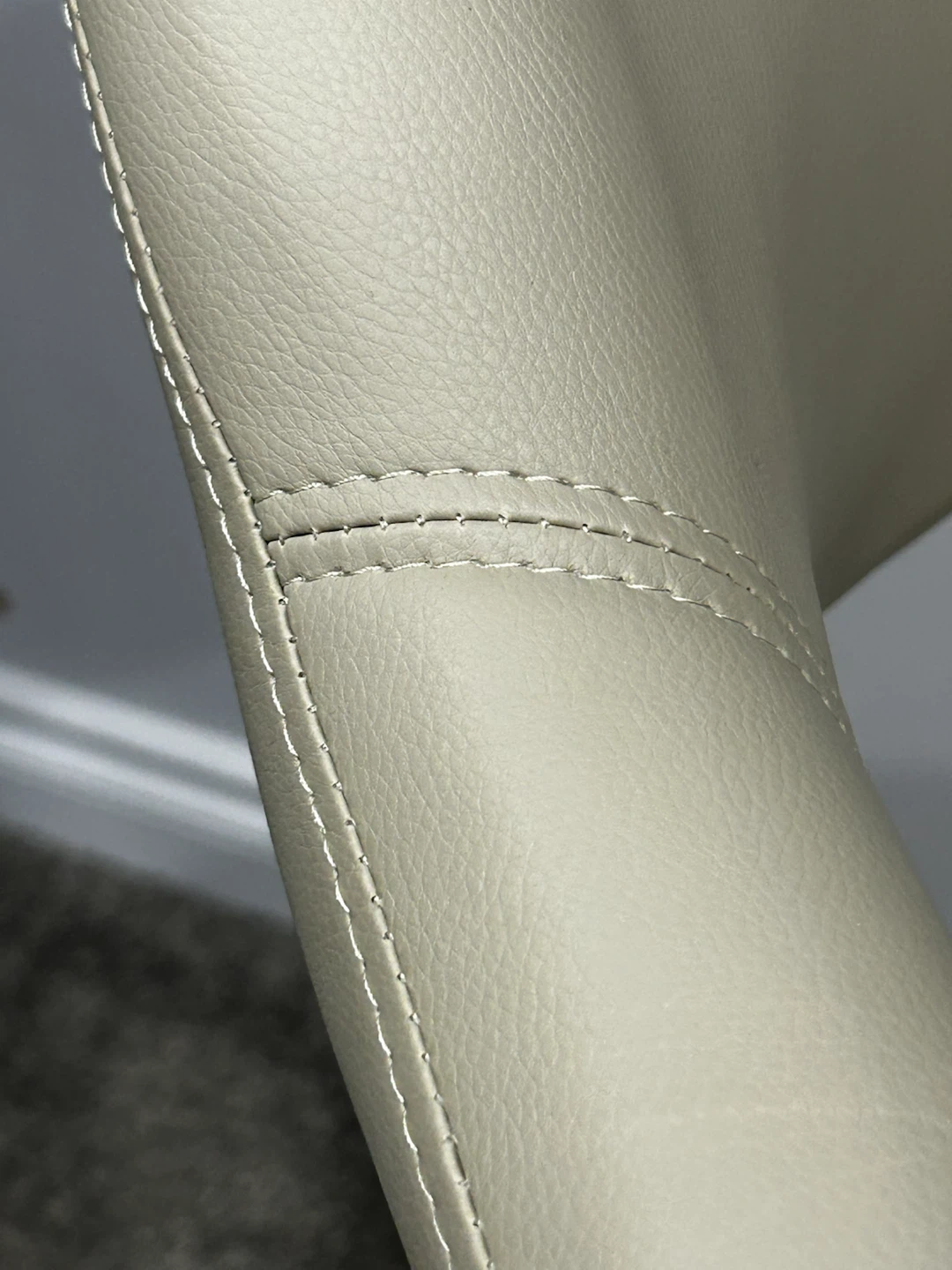 Set of 3 Beige Adjustable Bar Stools - photo 4