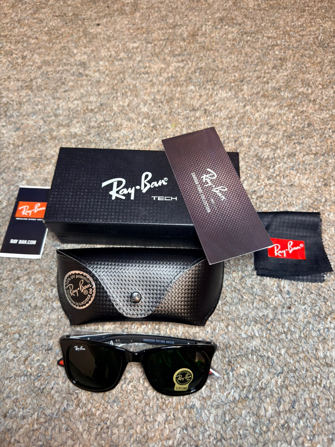 Ray-Ban Tech Carbon Fibre Sunglasses RB8352M