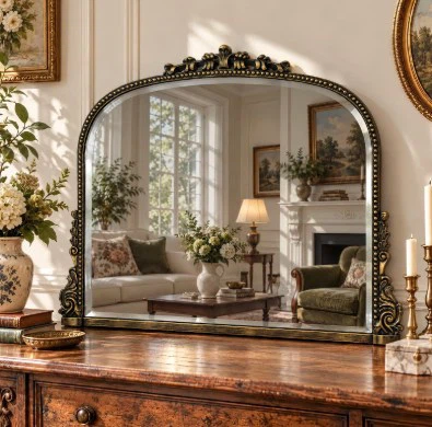 BEAUTYPEAK 36"x27"  Antique-Style  Wall Mounted Mirror -New