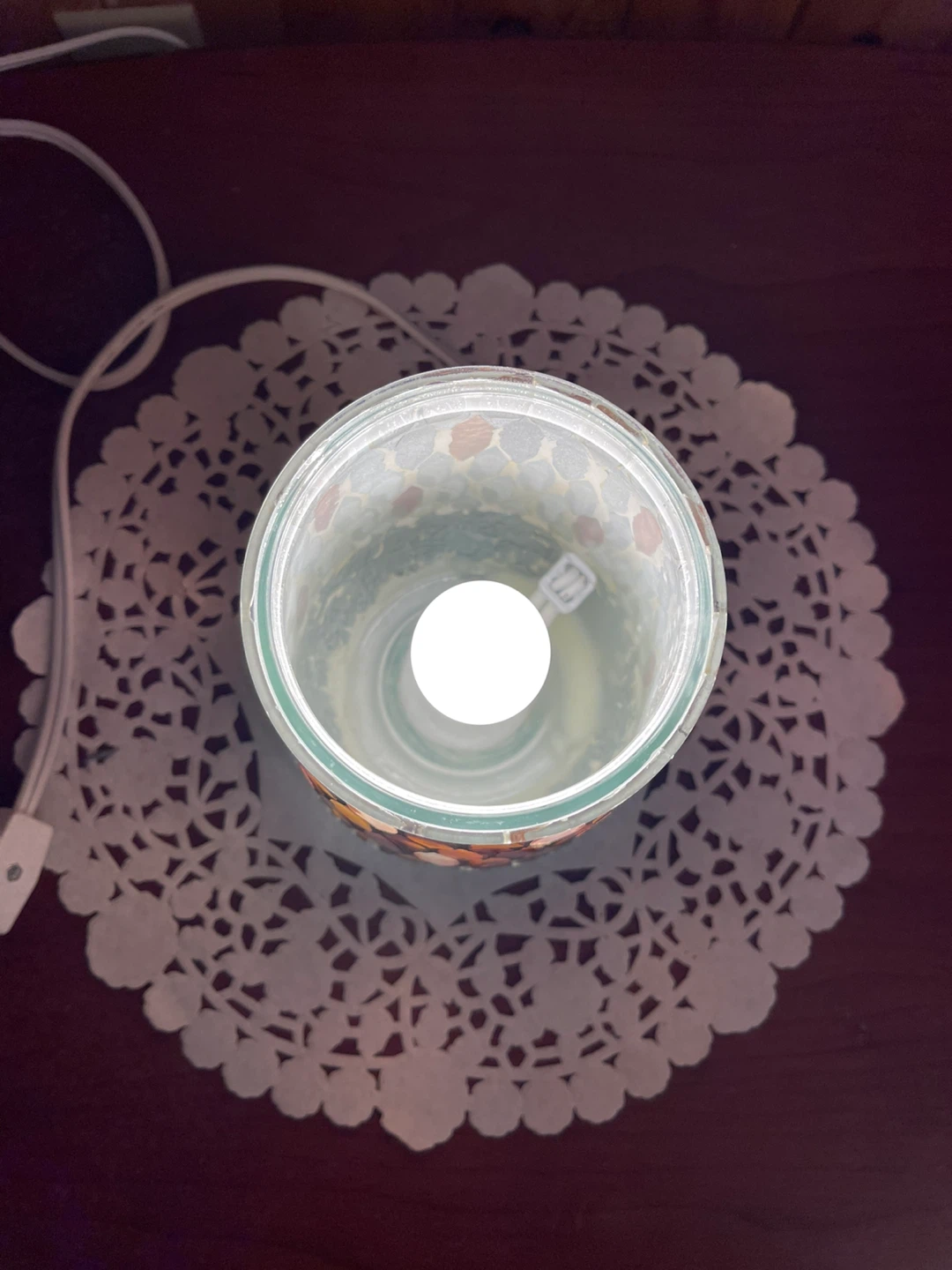 A cute mosaic glass table lamp - photo 4