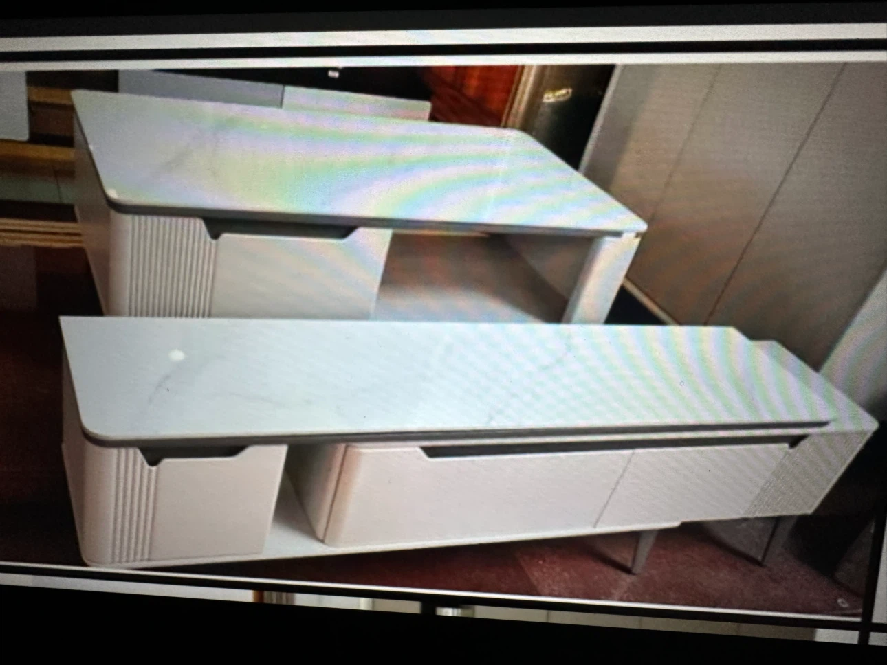 Modern TV stand and coffee table set