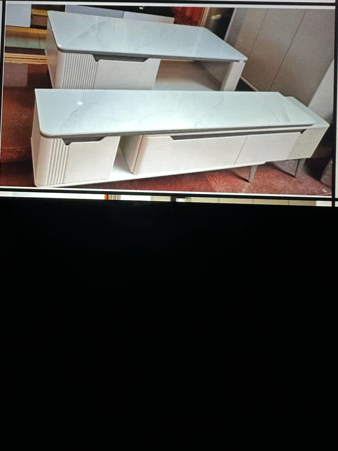 Modern TV stand and coffee table set - photo 2