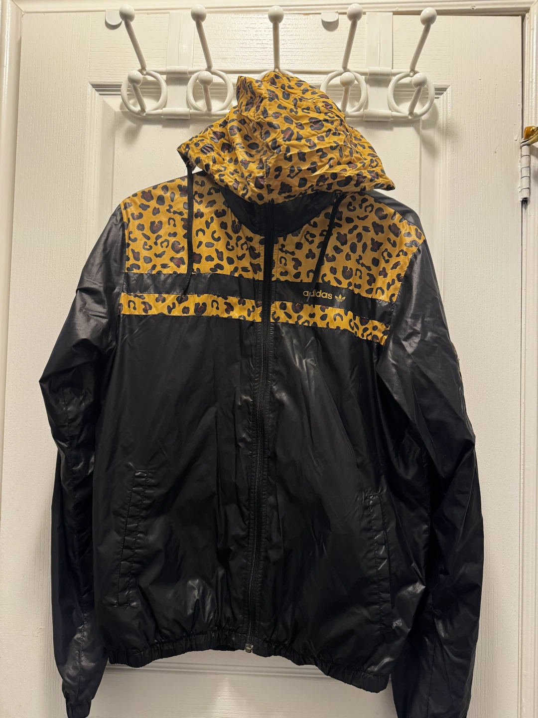 Adidas Originals Leopard Print Windbreaker Jacket