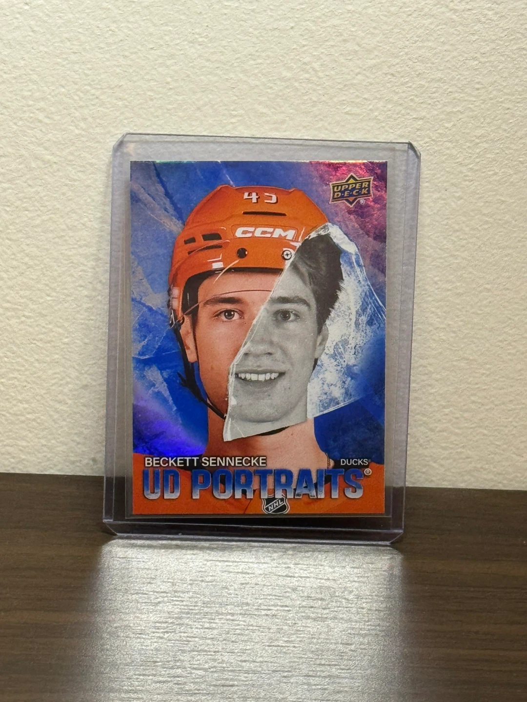 Beckett Sennecke UD Portraits Hockey Card