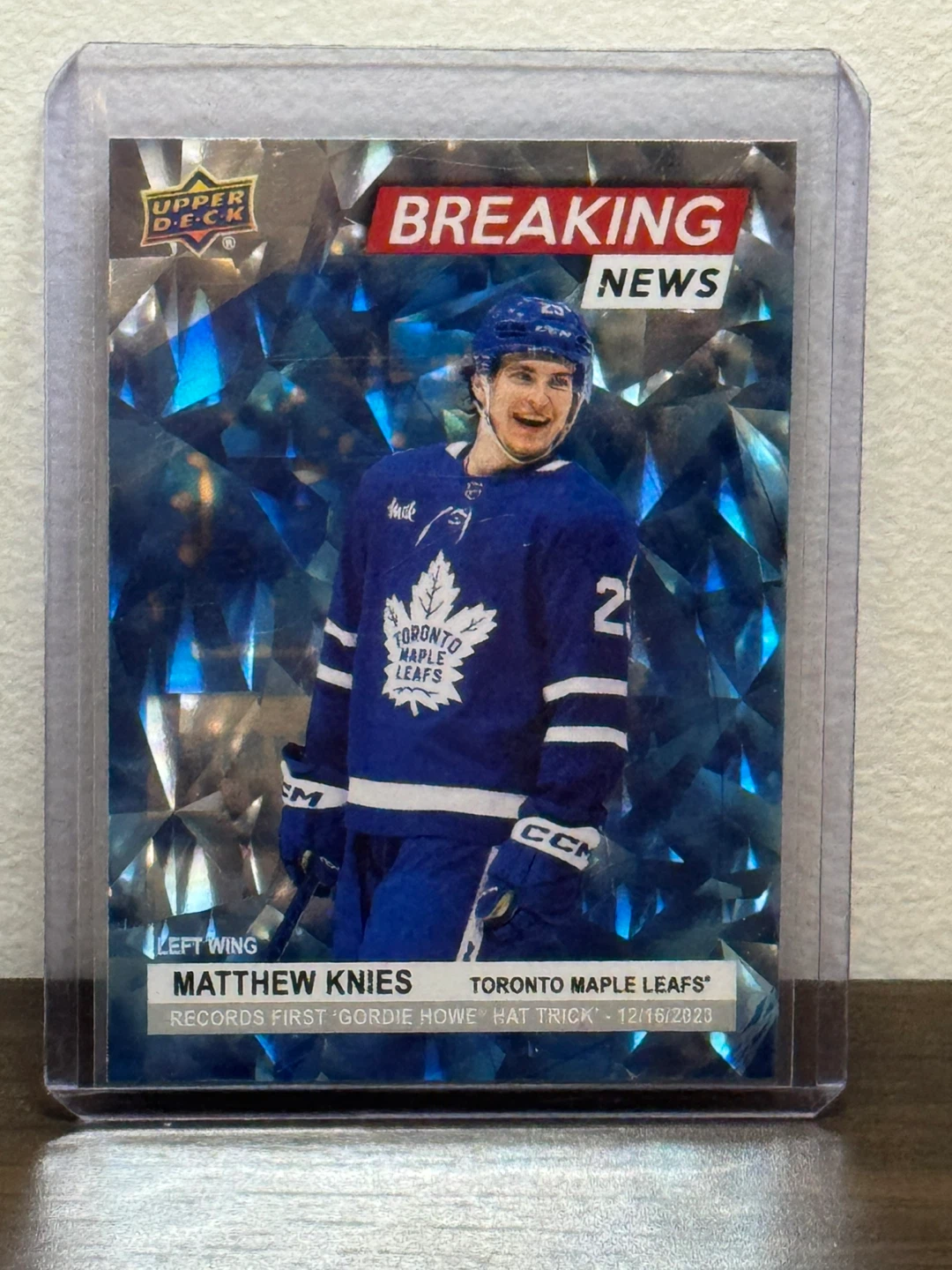 Matthew Knies Breaking News Upper Deck Trading Card