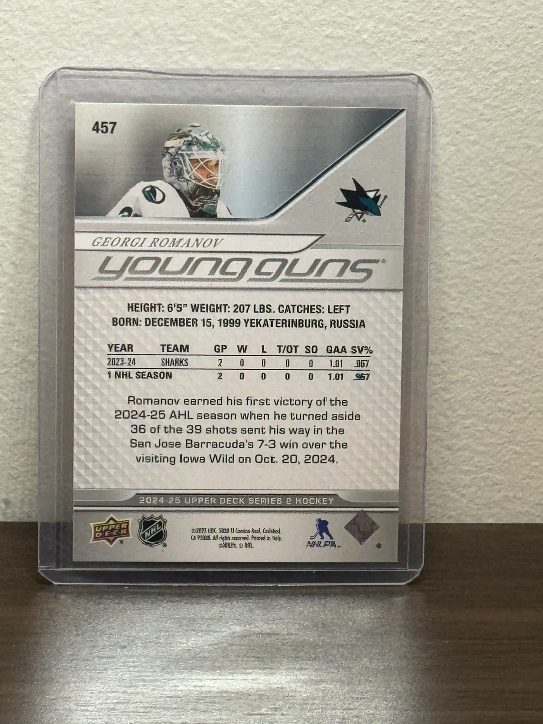 2024-25 Upper Deck Georgi Romanov Young Guns Deluxe Card - photo 2