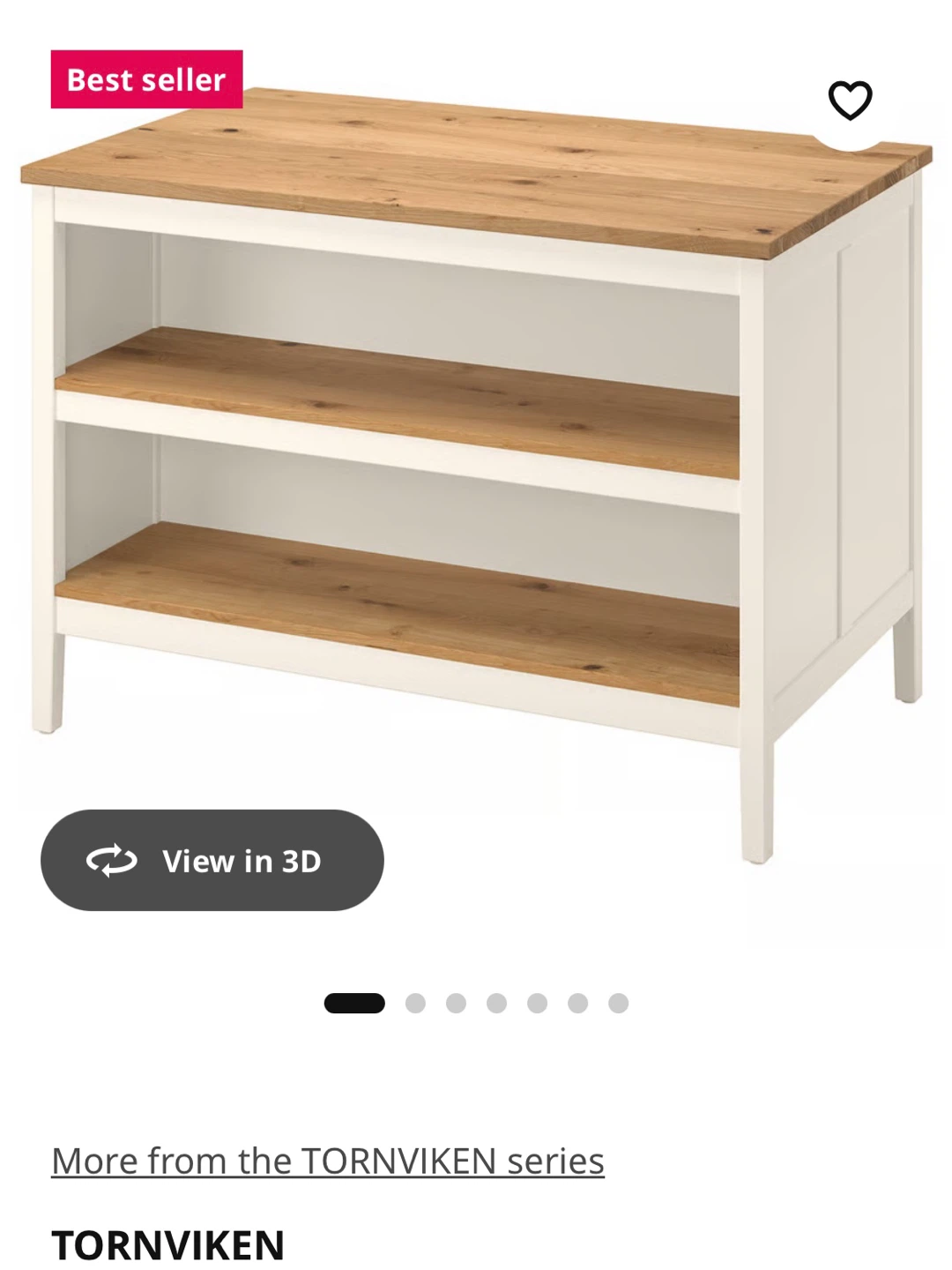 IKEA : TORNVIKEN Kitchen Island