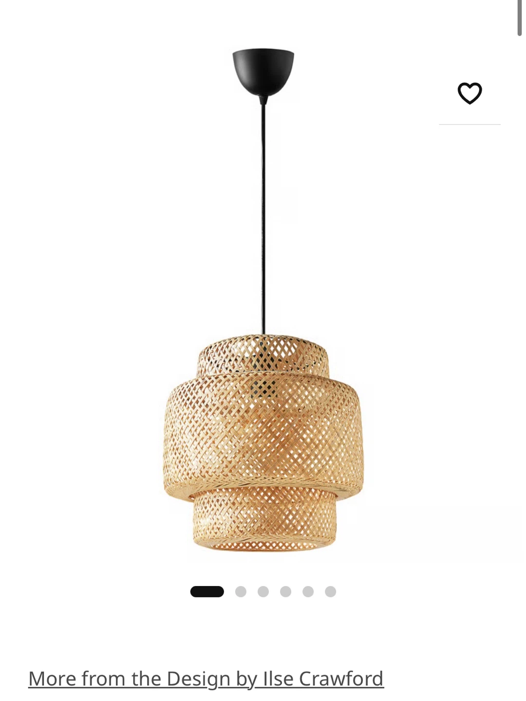 IKEA : SINNERLIG Bamboo Pendant Lamp