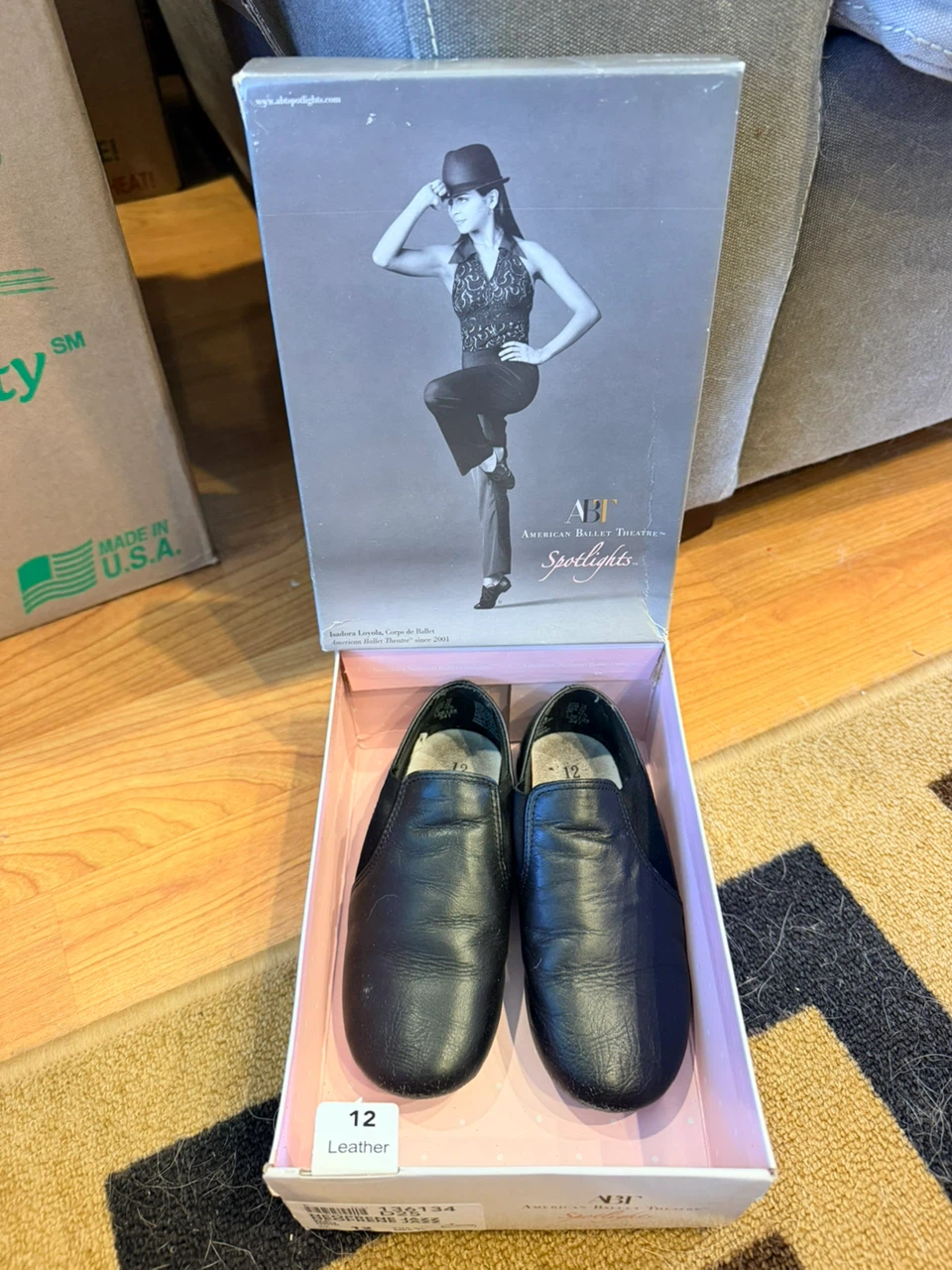 ABT Spotlights Leather Jazz Shoes Size 12