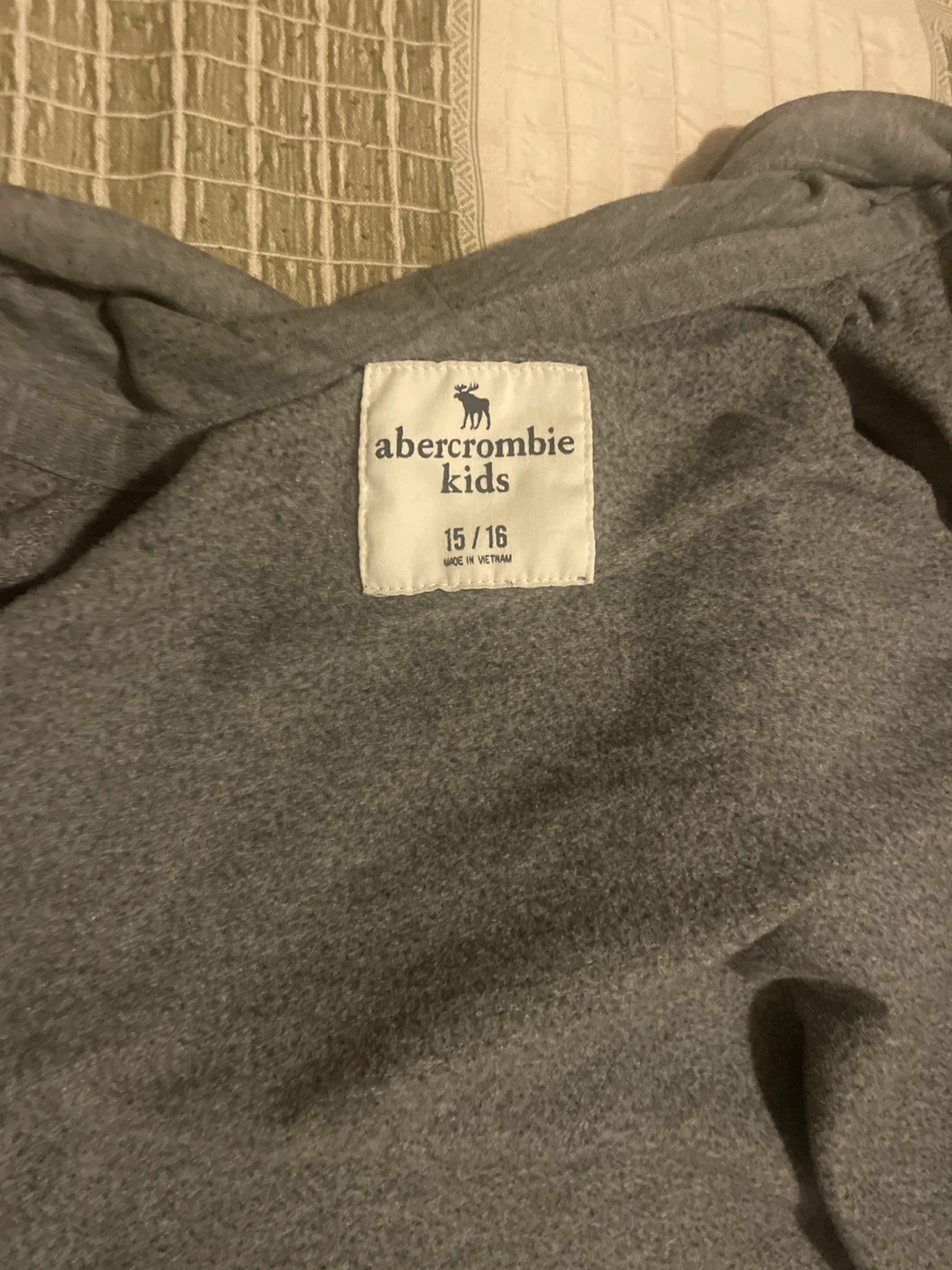 Abercrombie Kids grey zip-up hoodie - photo 2
