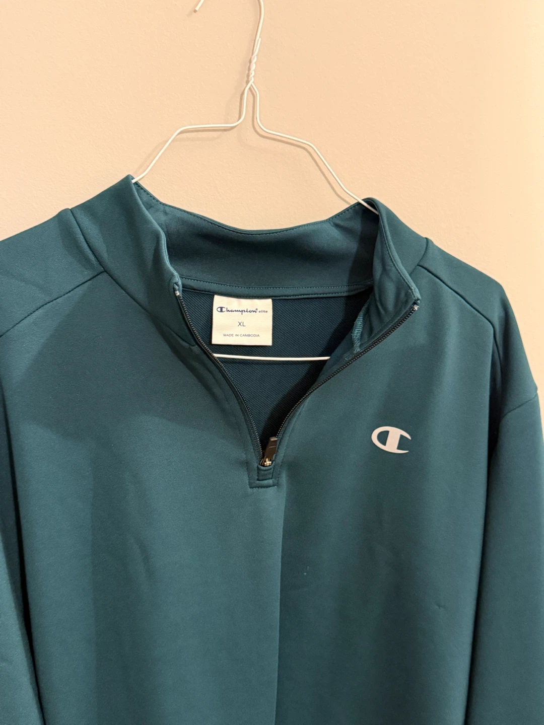 NEW Champion Men's Quarter-Zip Pullover (Teal Green/Size XL) - photo 2