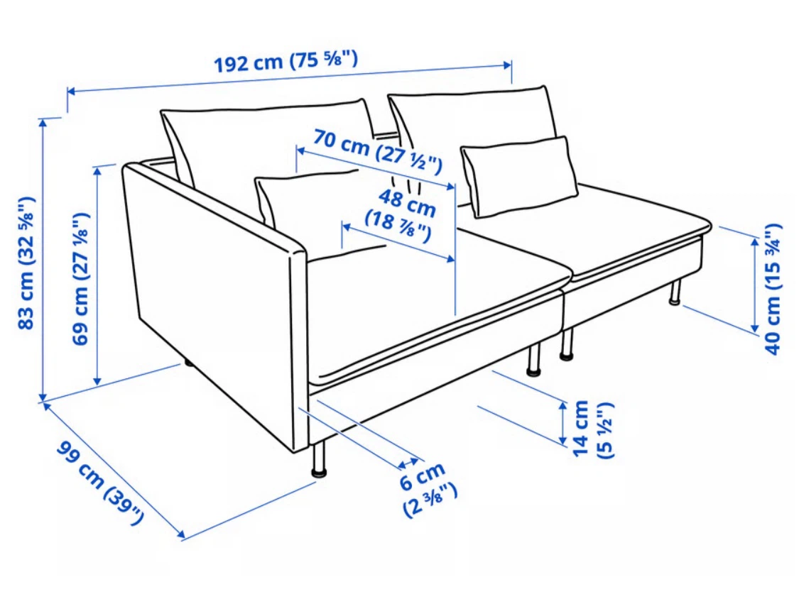IKEA : SÖDERHAMN Beige Sofa - photo 2