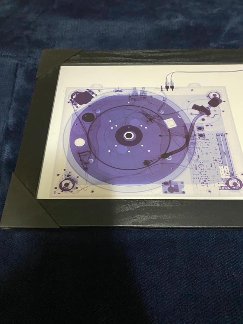 Framed X-Ray Style Turntable Wall Art *** - photo 3
