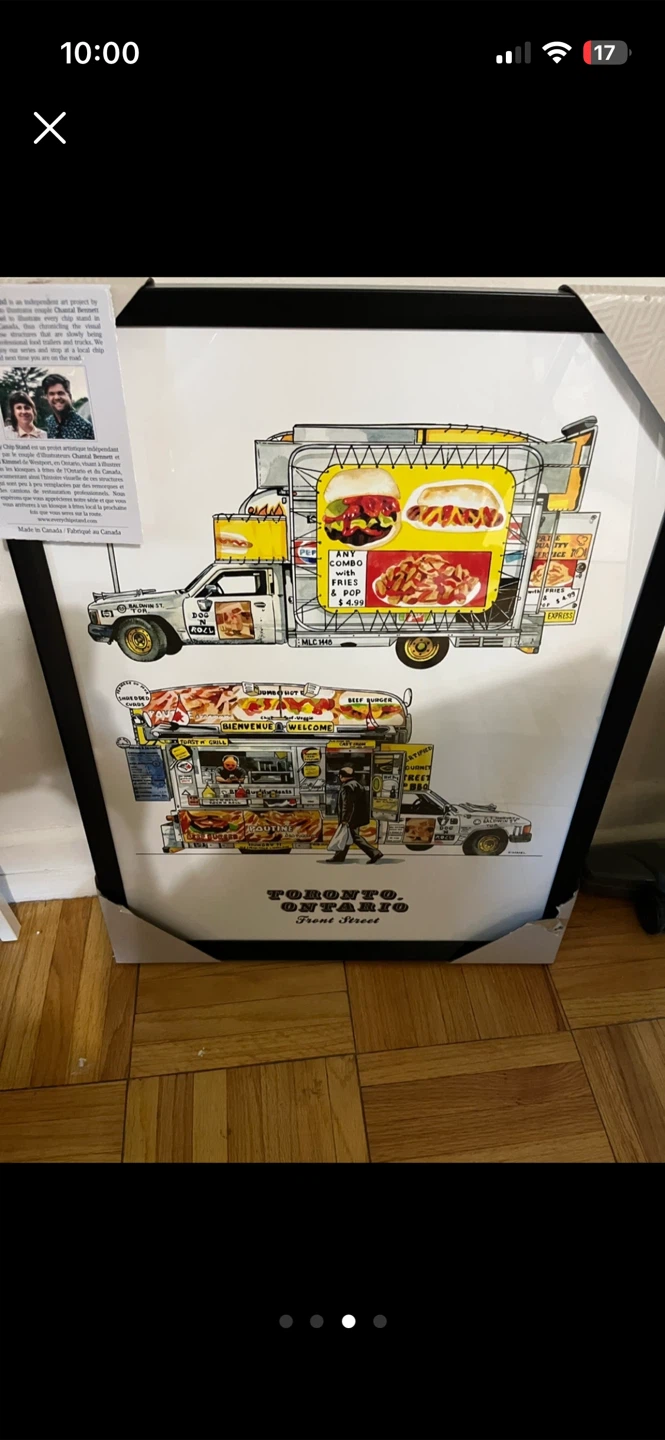 Chip Truck Toronto Art Framed