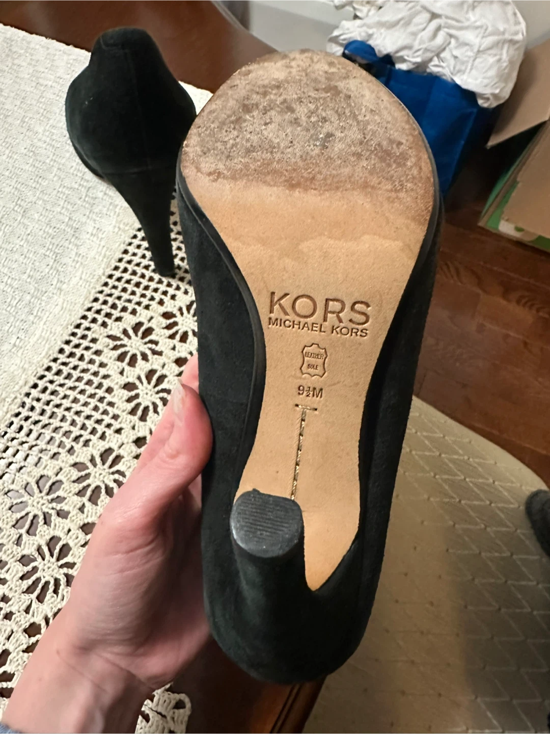 KORS Michael Kors Black Suede Pumps - photo 4