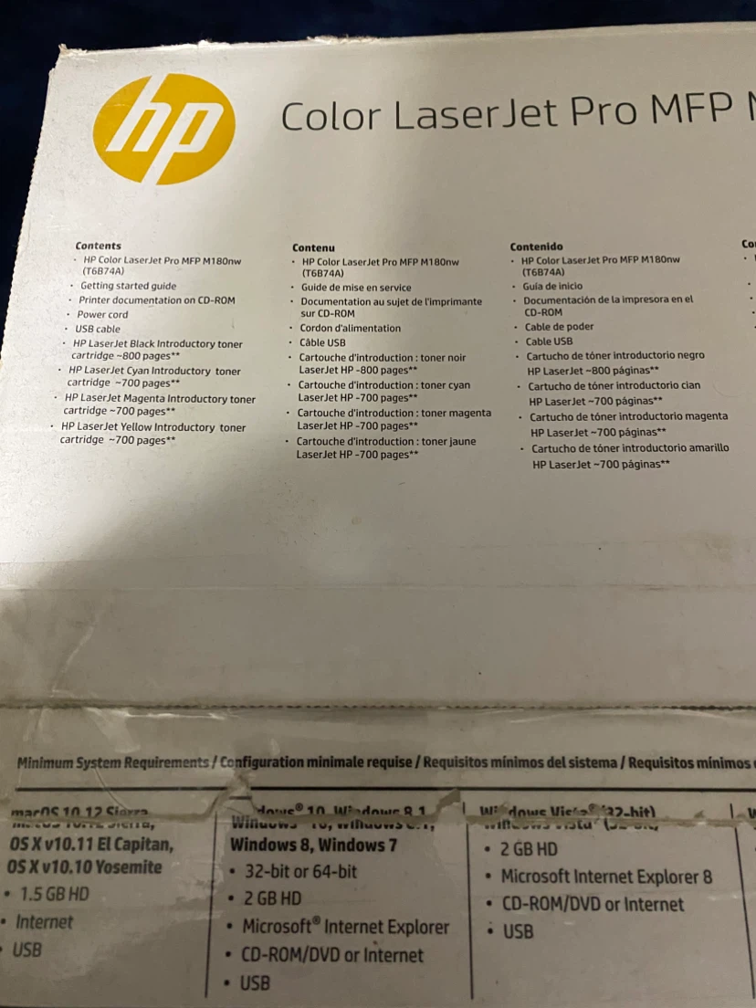 HP Color LaserJet Pro MFP M180nw Printer *** - photo 4