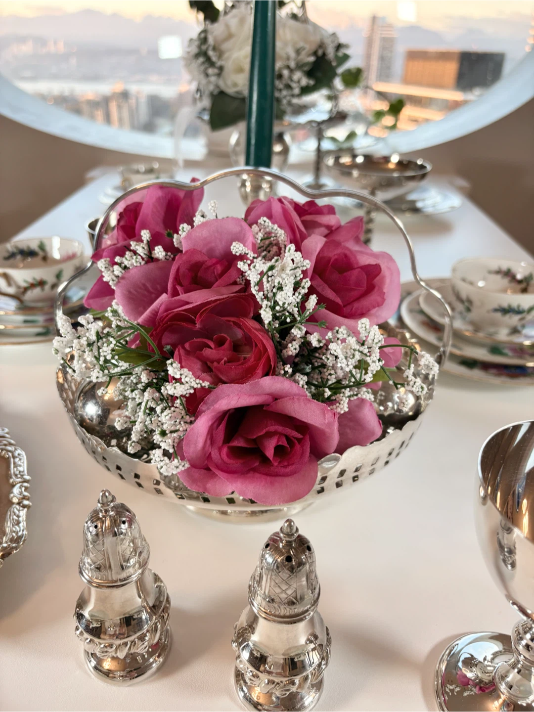 Silver-plated decorative basket - photo 2
