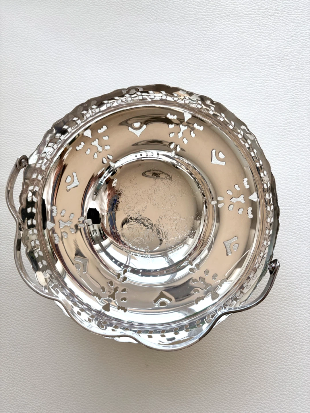 Silver-plated decorative basket - photo 5