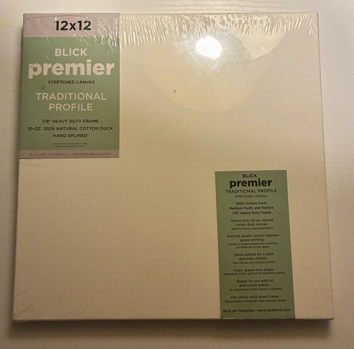 Blick Premier Stretched Canvas 12x12