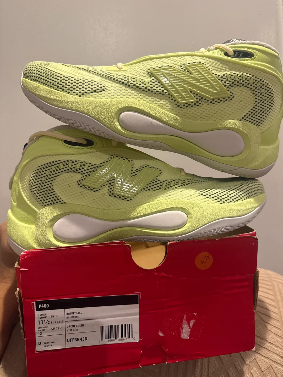 New Balance Fresh Foam BB Basketball Shoes, Neon Green - photo 4