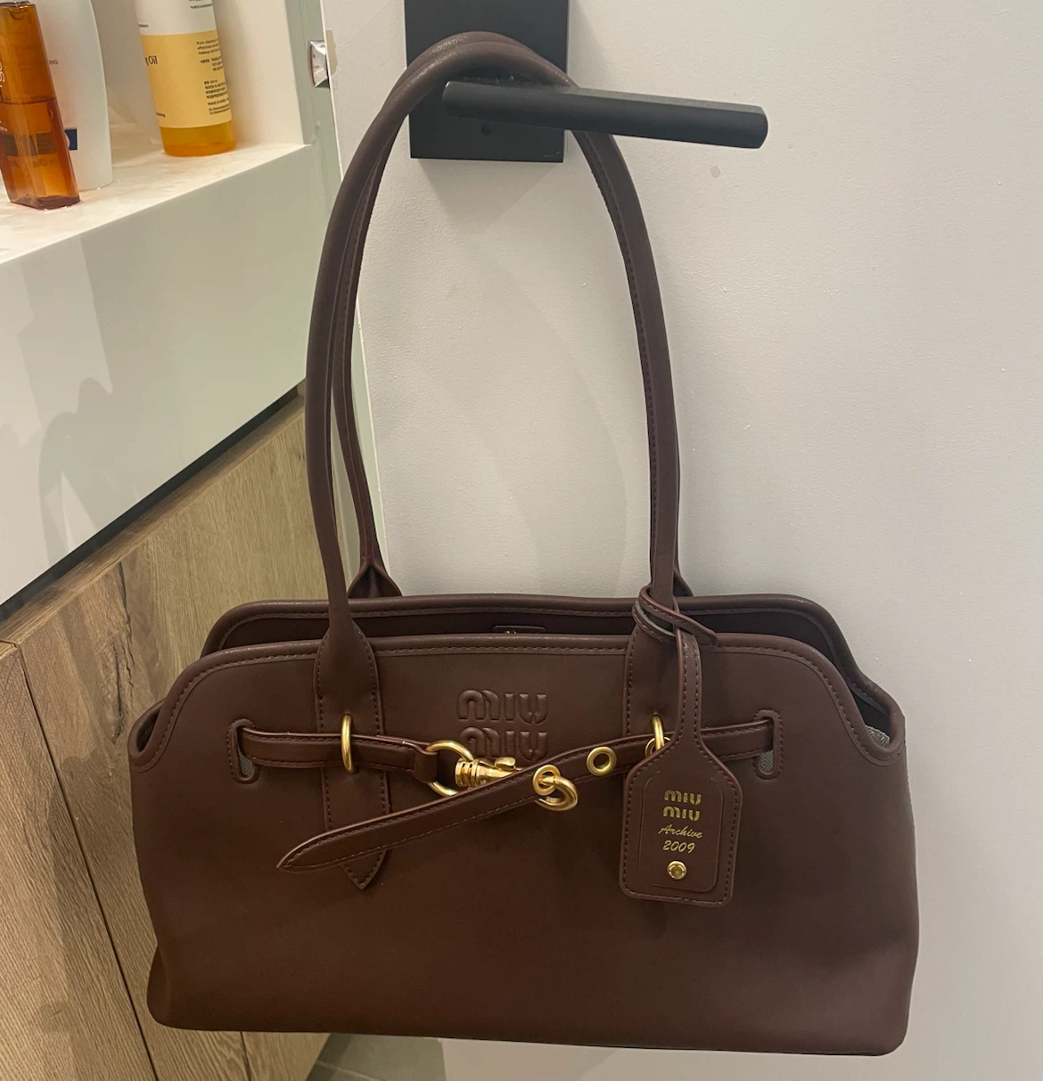 Miu Miu Archive 2009 Brown Leather Handbag