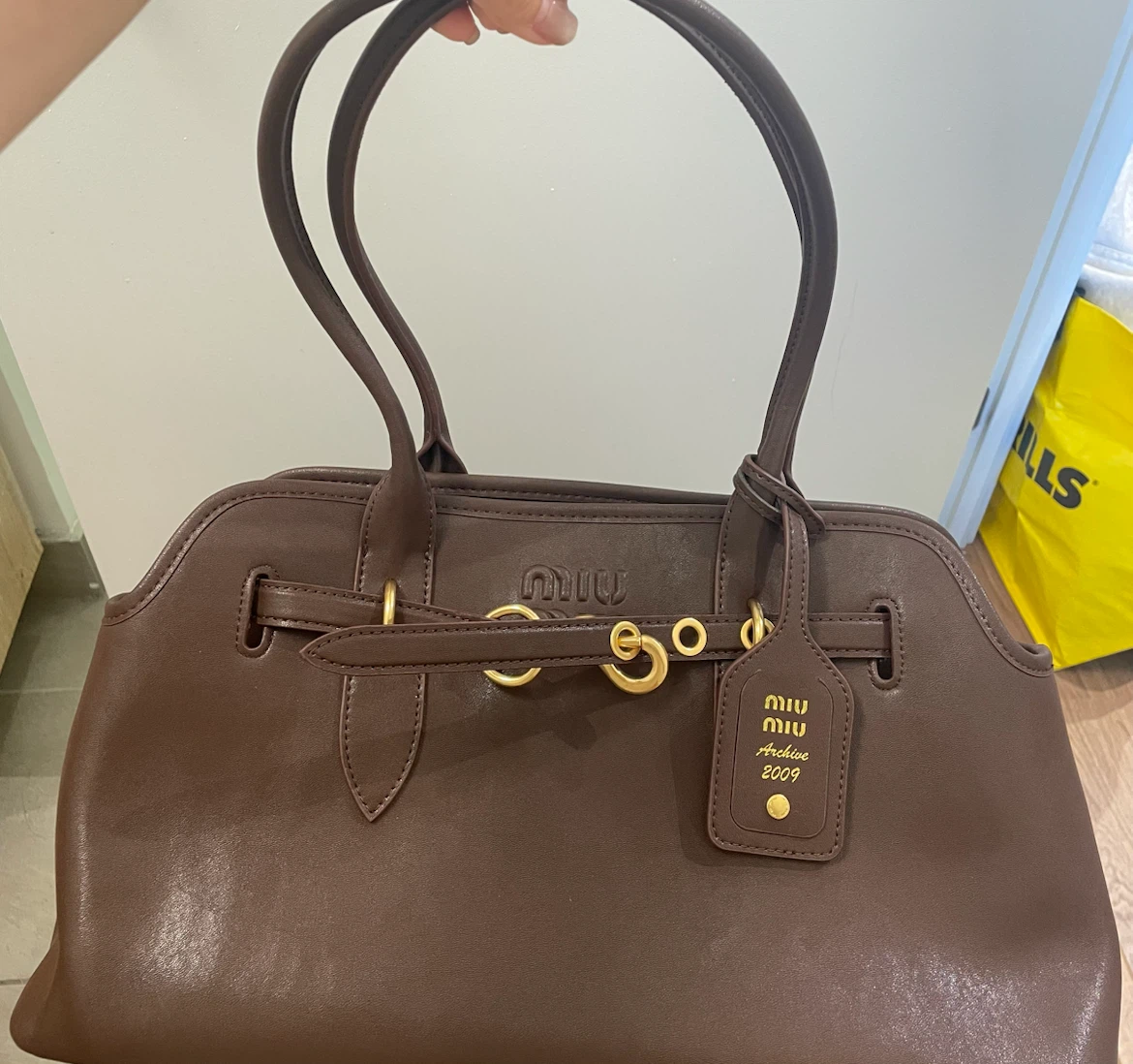 Miu Miu Archive 2009 Brown Leather Handbag - photo 2