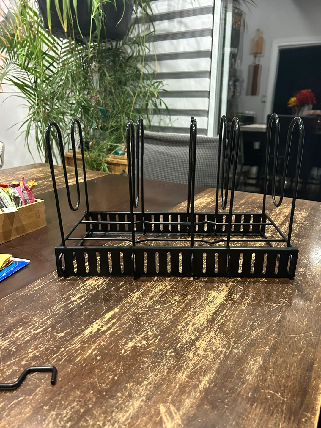 Black Metal Cutting Board/Pot/Pan Organizer