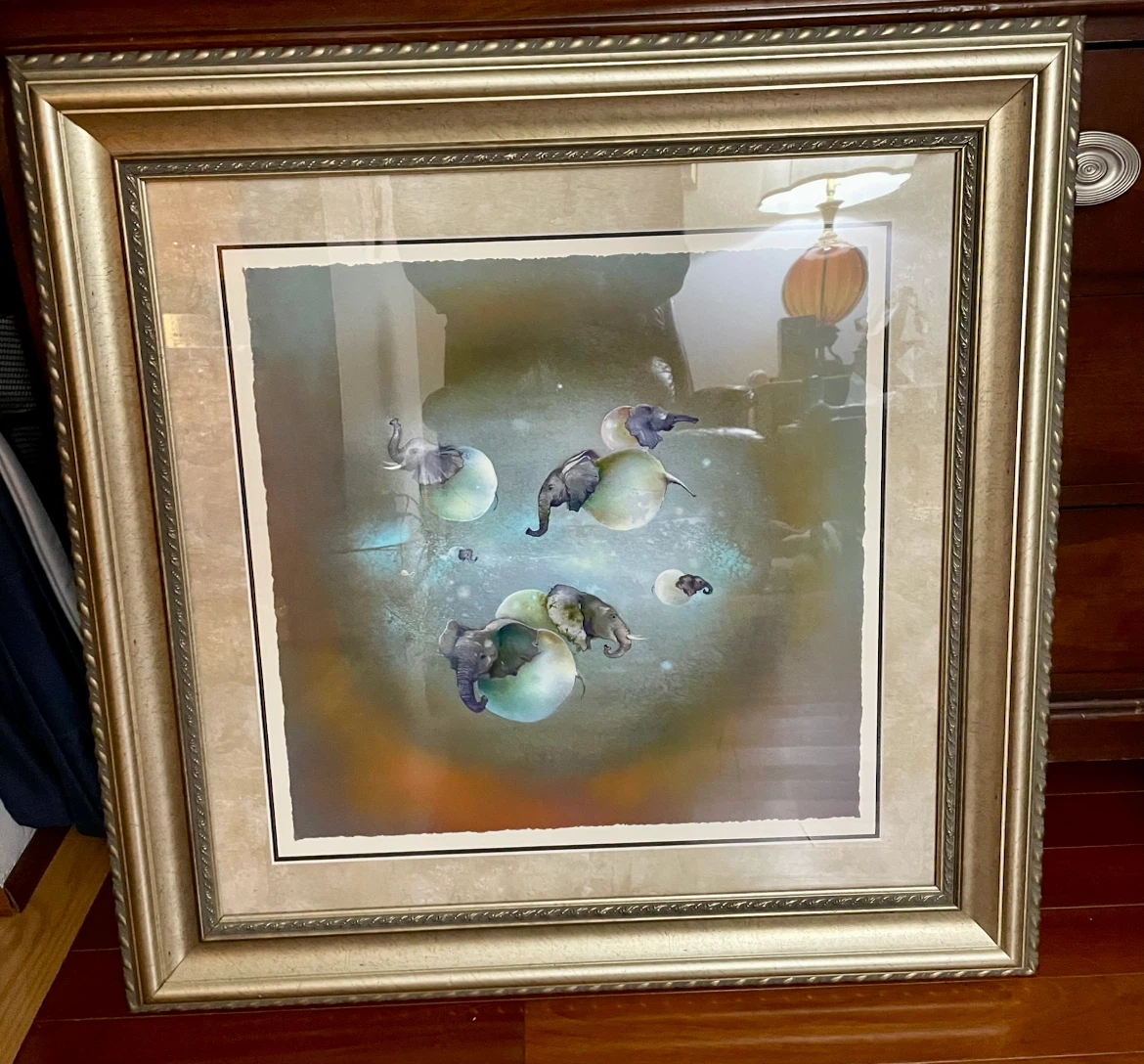 Framed print 30 x 30 inches