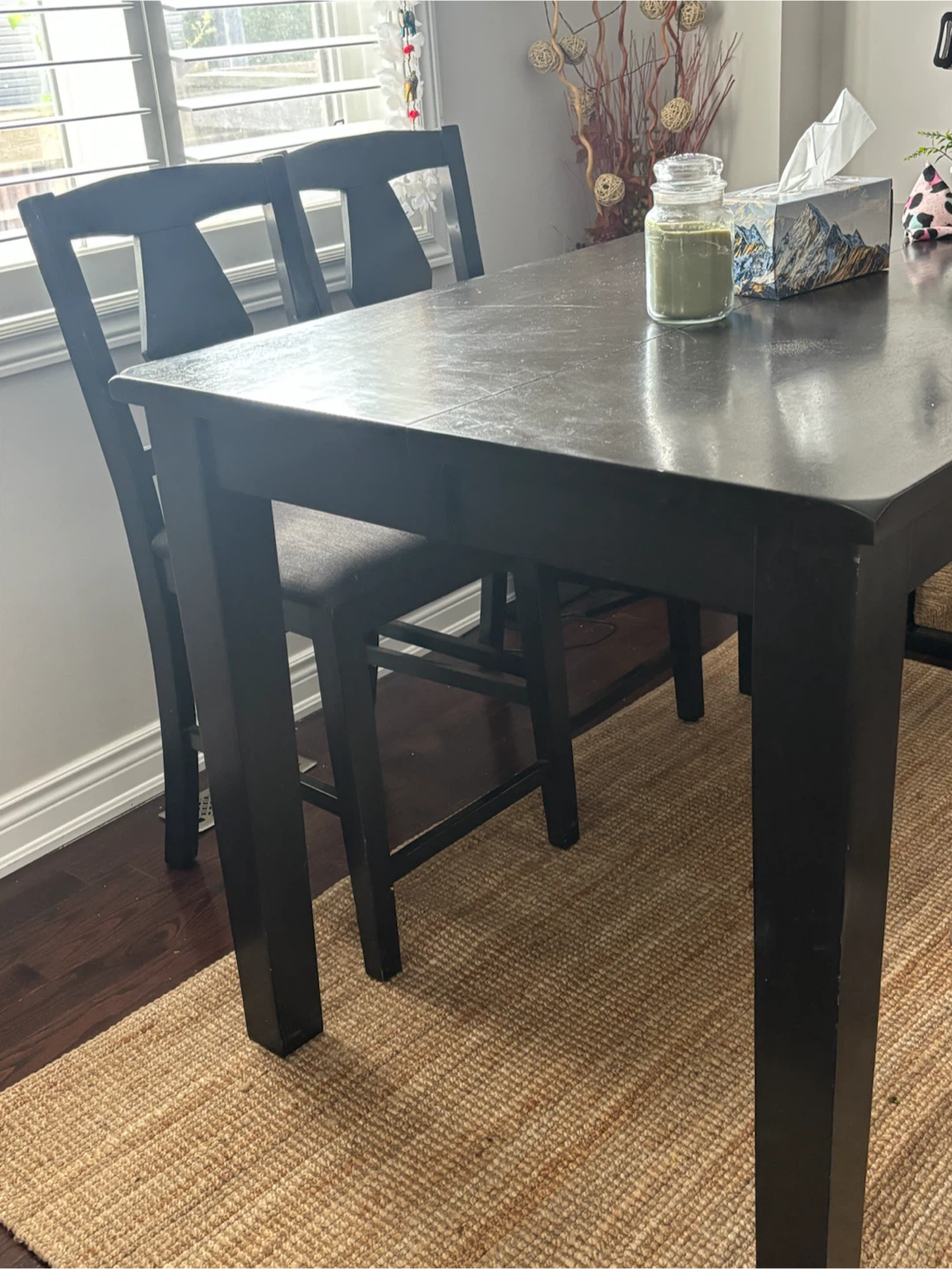 Dining Table Set with 4 Chairs and Bench - photo 2