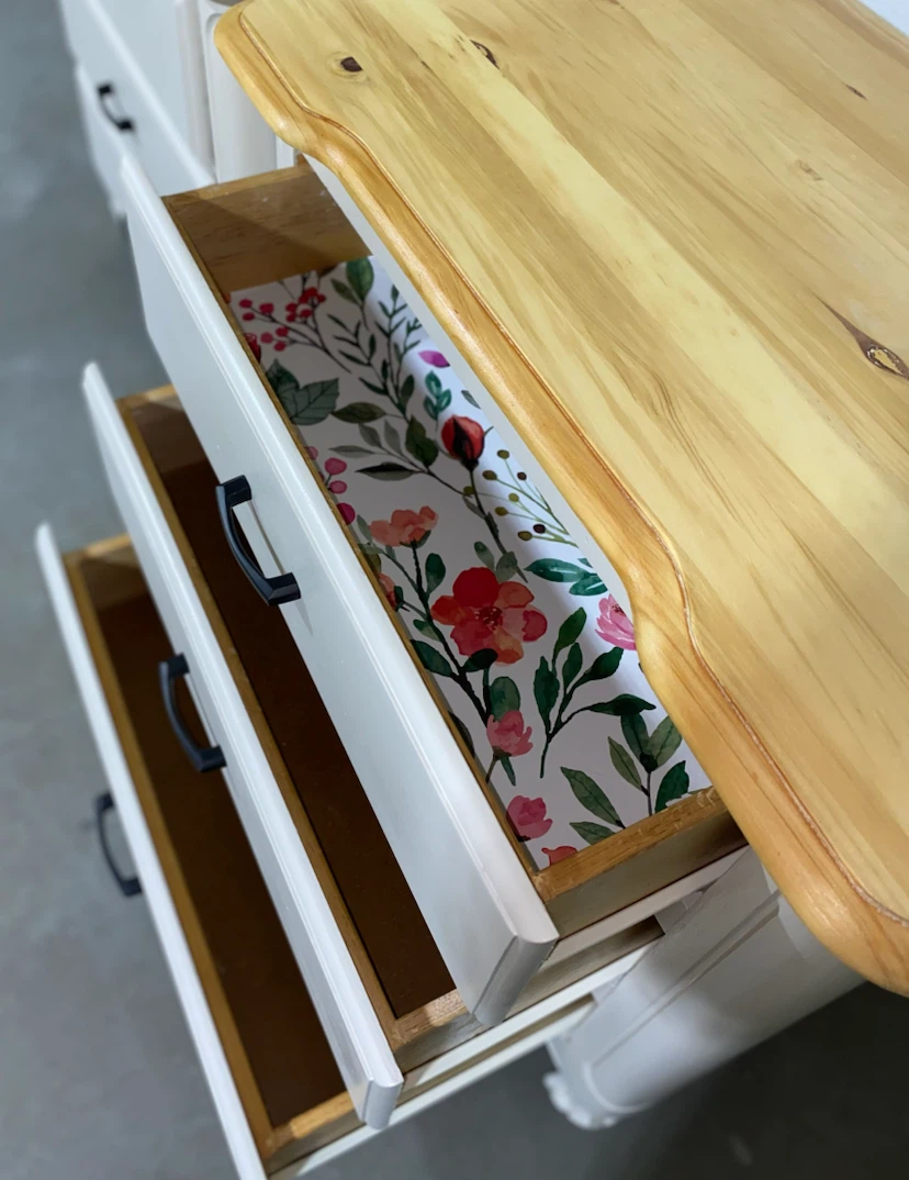 King Nightstands Cashmere & Natural Wood Tops - photo 3