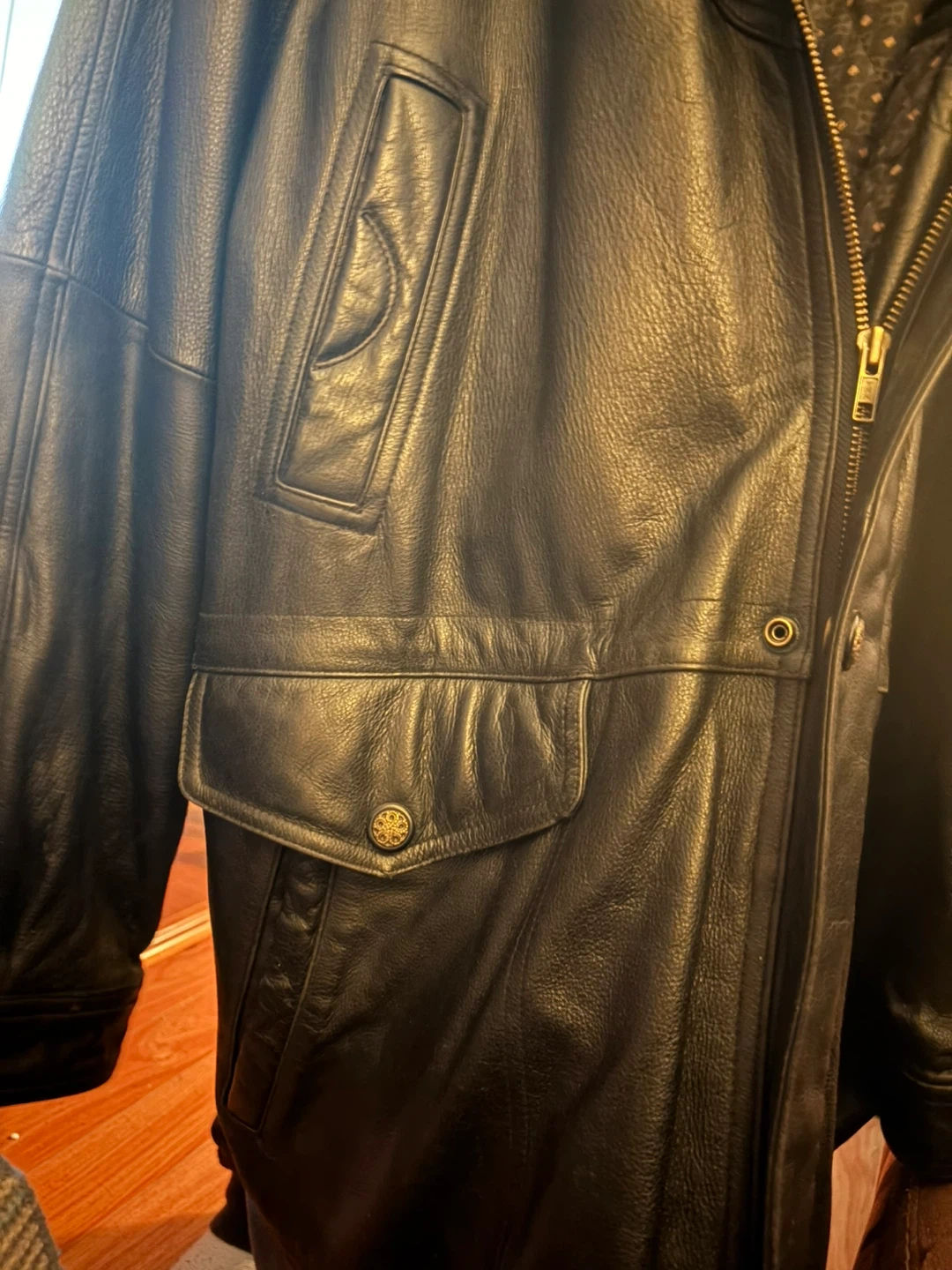 Man’s Black Leather Jacket - photo 4