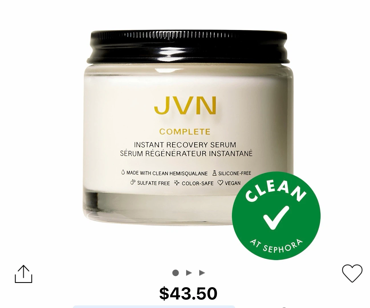 JVN Complete Instant Recovery Serum 100mL - photo 2