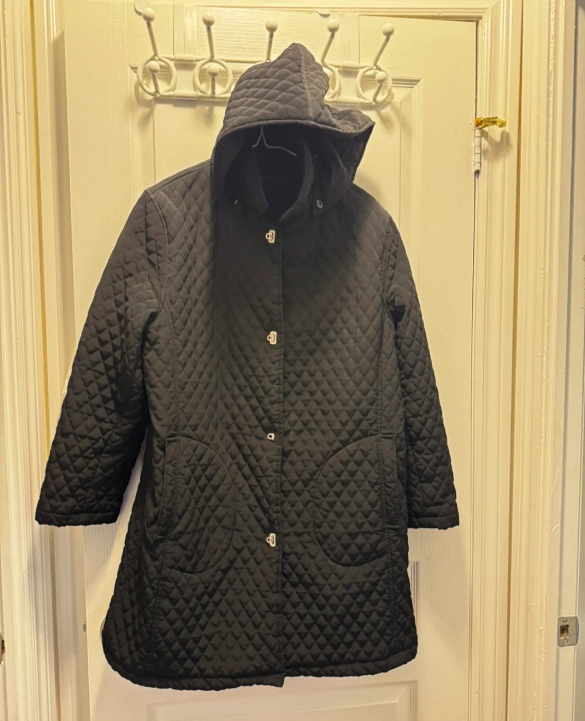 Portrait Quilted Black Jacket
