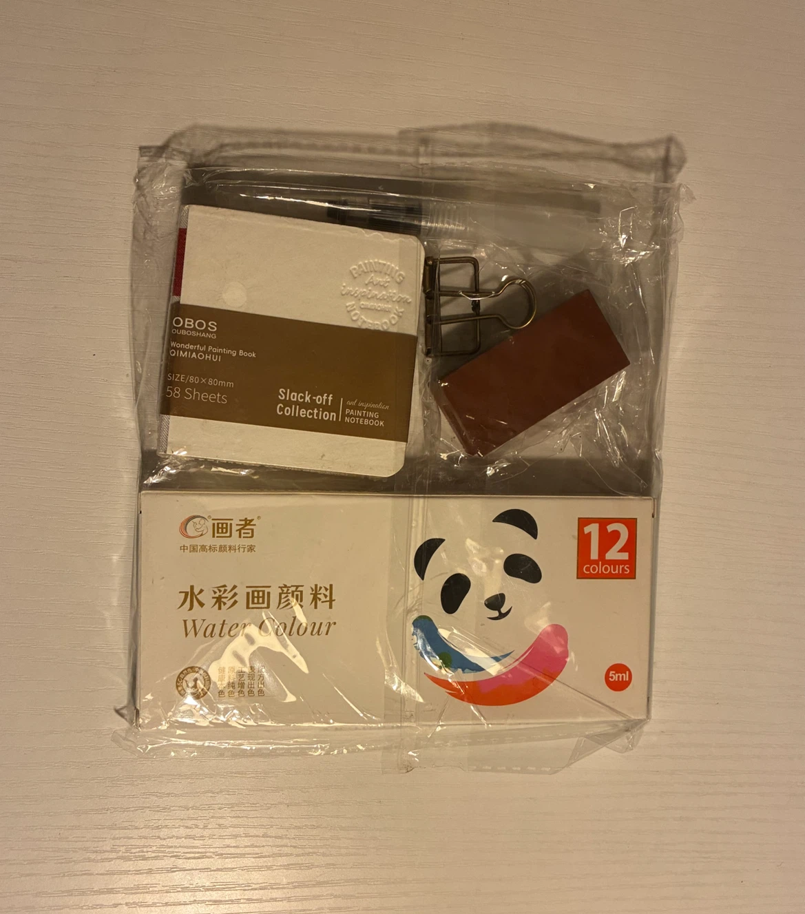 OBOS Watercolor Painting Set with Mini Notebook