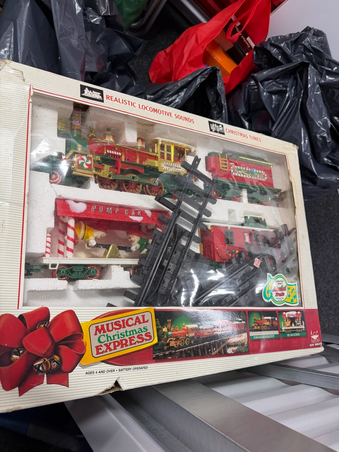 New Bright Musical Christmas Express Train Set - photo 2