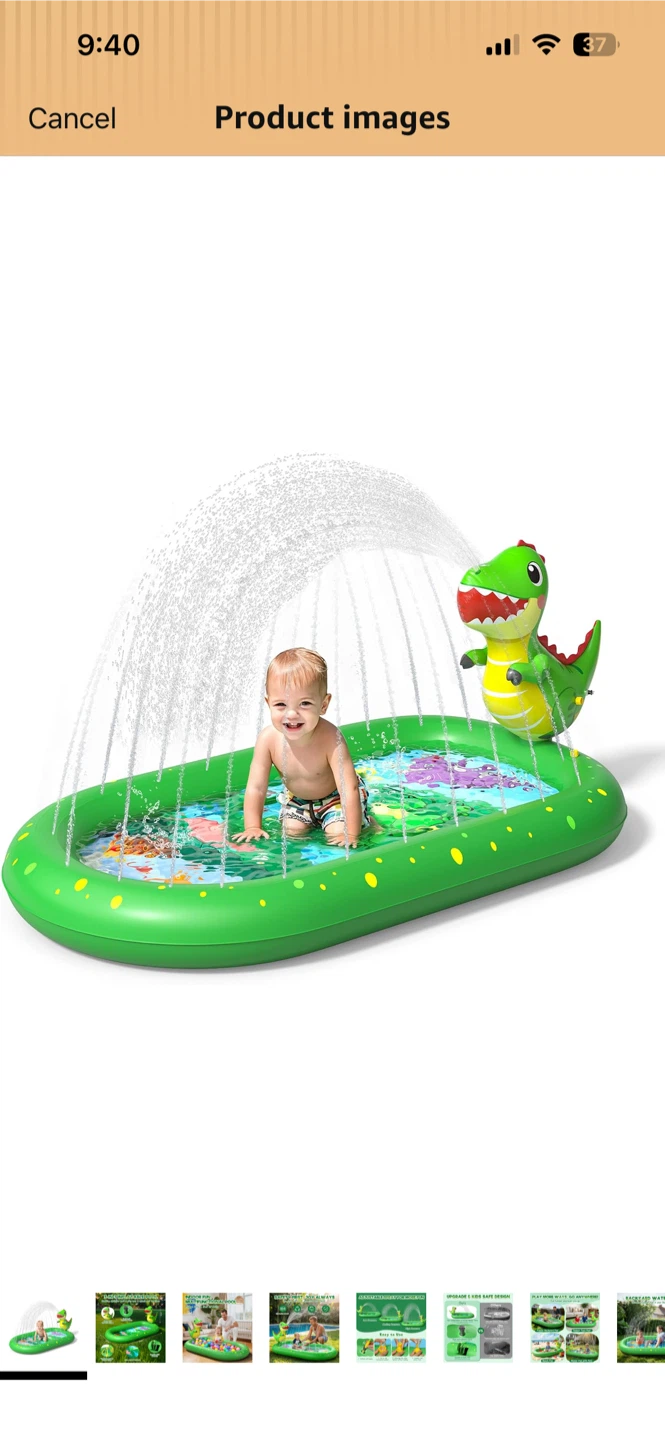 3-in-1 Dinosaur Inflatable Sprinkler Pool - photo 3