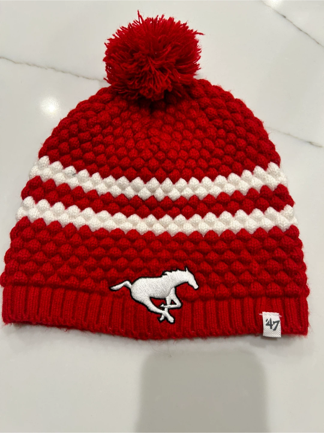 47 stampeders Pom Beanie